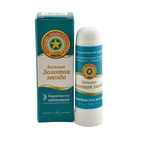 Золотая звезда карандаш Бальзам для ингаляций 1,3 г