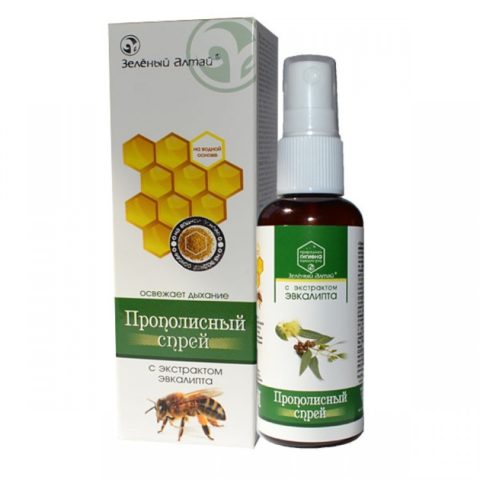 Прополисный Спрей с экстрактом эвкалипта 50 мл