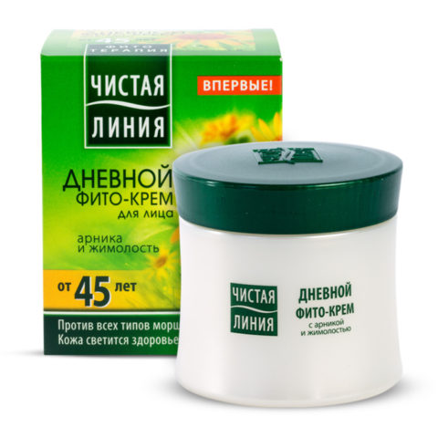 «Чистая Линия» Фито-крем для лица дневной от 45 лет арника и жимолость 45 мл