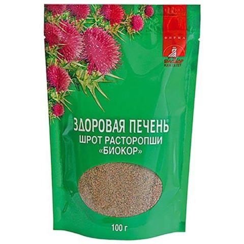Шрот расторопши «Биокор» гранулят 100 г