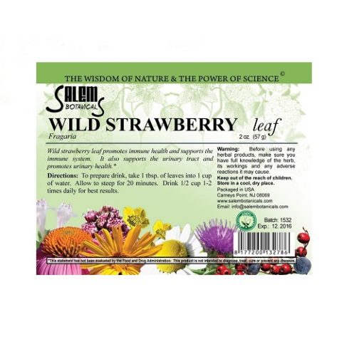 Земляники дикой лист 50 г Salem Botanicals