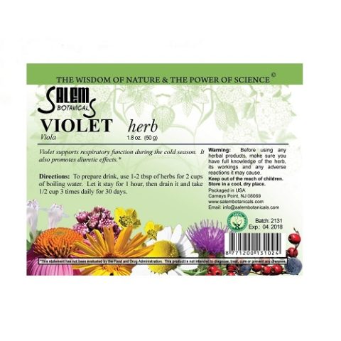 Фиалки трава 50 г Salem Botanicals