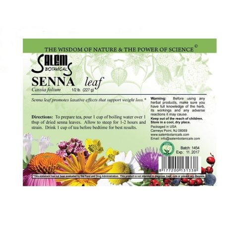 Сенны лист 227 г Salem Botanicals