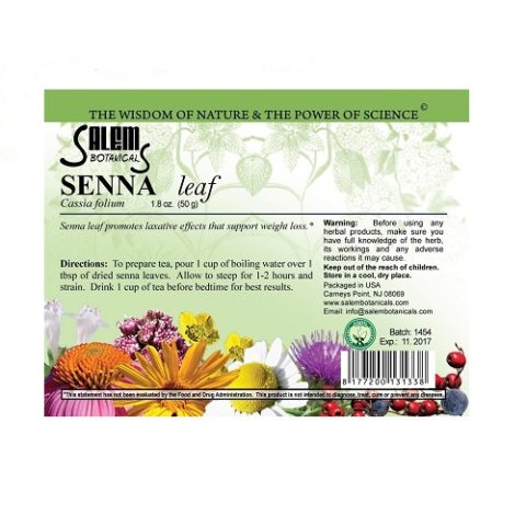 Сенны лист 50 г Salem Botanicals