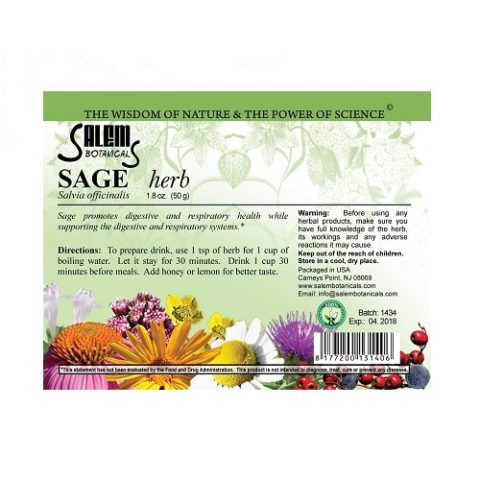 Шалфея трава 45 г Salem Botanicals