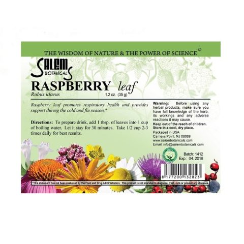 Малины лист 35 г Salem Botanicals