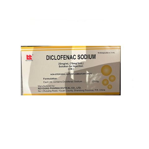 Диклофенак натрия ампулы 2,5 % по 3 мл №10
