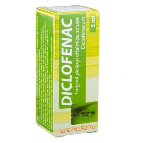 Diclofenac (диклофенак) 1 мг/мл капли глазные 5 мл